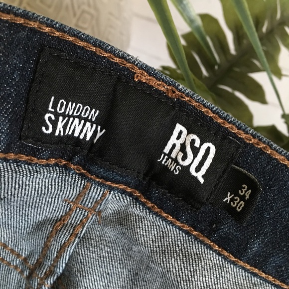 🌴👖{RSQ}: London Skinny Dark Wash Jeans🌴 - Picture 6 of 7